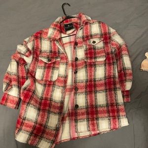 Plaid jacket size large